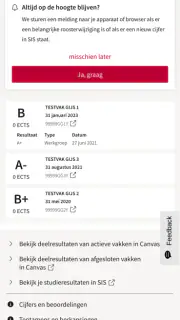 Mijn UvA screenshot 4