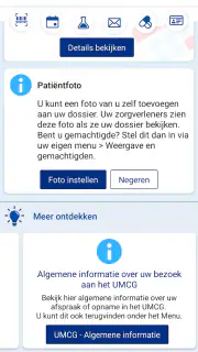 mijnUMCG screenshot 3