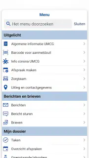 mijnUMCG screenshot 4