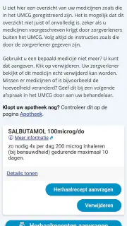 mijnUMCG screenshot 6