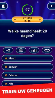 Miljonair 2026: offline trivia screenshot 5