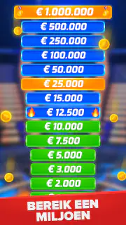 Miljonair - Quiz & Trivia spel screenshot 1