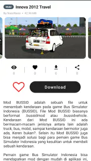 Mod Bussid Innova Travel screenshot 3