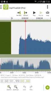mp3TrueEdit touch Audio Editor screenshot 1