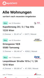 MyGEWO - Genossenschaftswohnun screenshot 1