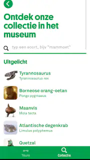 Naturalis museumapp screenshot 3