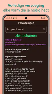 Nederlandse Werkwoorden screenshot 2