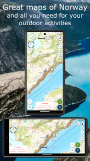 Norgeskart Outdoors screenshot 1