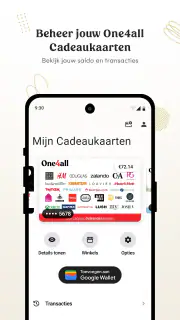 One4all cadeaukaarten screenshot 1