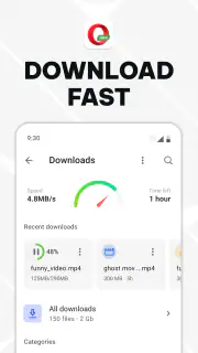 Opera Mini webbrowser screenshot 3