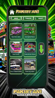 Pakistani Truck Bus Map Bussid screenshot 1