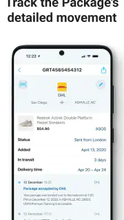 Pakketten Tracker－pkge Mobiel screenshot 5