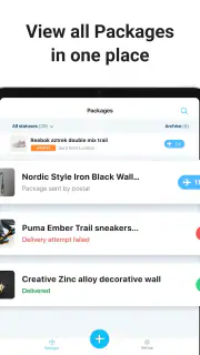 Pakketten Tracker－pkge Mobiel screenshot 7