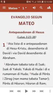 Papiamentu Bible screenshot 2