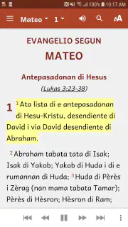 Papiamentu Bible screenshot 3