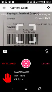 Paylogic Scanning screenshot 5