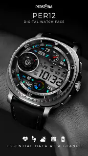 PER12 Digital Watch Face screenshot 1