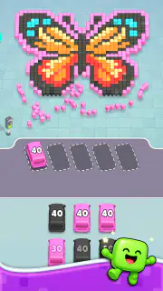 Pixel Drop: Bus Puzzle screenshot 1