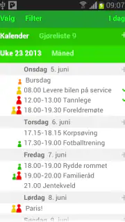 PlenoFamilie: gedeelde agenda screenshot 2