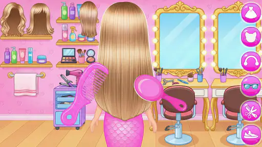 Princess Mermaid At Hair Salon screenshot 1