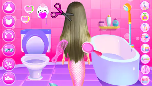 Princess Mermaid At Hair Salon screenshot 2