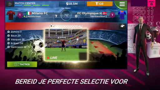 Pro 11 - Football Manager Game screenshot 6