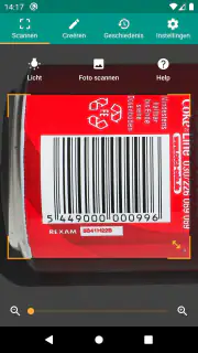 QR- en barcodescanner screenshot 2