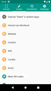 QR- en barcodescanner screenshot 6