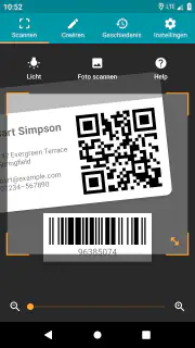 QR- en barcodescanner Pro screenshot 1