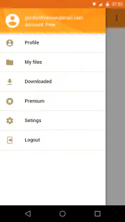 Rapidgator.net File Manager screenshot 2