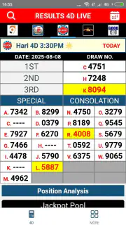 Result 4D Live History 4D screenshot 3