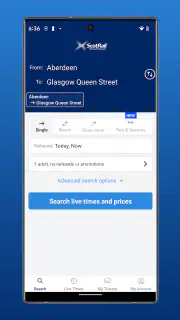ScotRail Train Times & Tickets screenshot 1