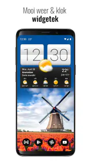 Sense V2: Clock & Weerbericht screenshot 1