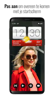 Sense V2: Clock & Weerbericht screenshot 2