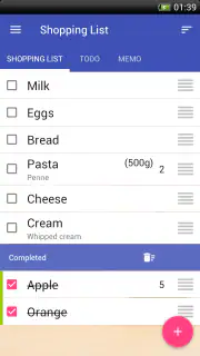 Shopping list - check list screenshot 2