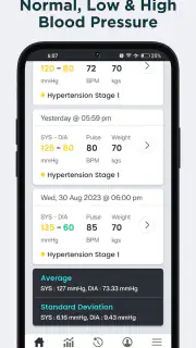 SmartBP bloeddrukmeter screenshot 4
