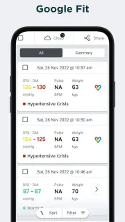 SmartBP bloeddrukmeter screenshot 7