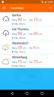 Sneeuwhoogte.nl screenshot 1