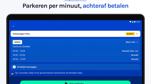 Stadsparkeren - Parkeer app screenshot 7