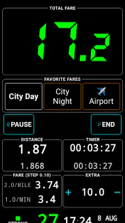 Taximeter. GPS taxi cab meter. screenshot 1