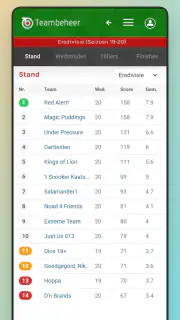 Teambeheer Darts screenshot 1