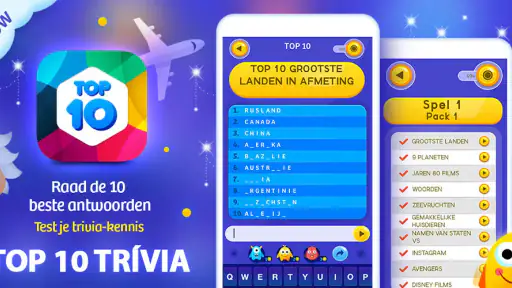 Top 10 Trivia Quizvragen screenshot 8