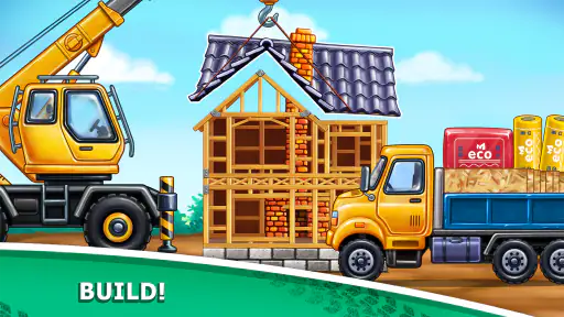 Truckgames voor kinderen Bouw screenshot 4