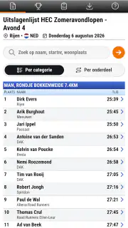 Uitslagen.nl screenshot 2