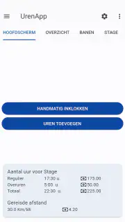 Uren App screenshot 1