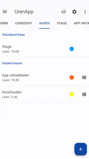 Uren App screenshot 2
