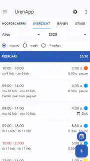 Uren App screenshot 3