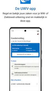 UWV-app screenshot 1
