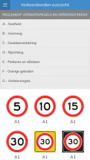 Verkeersborden screenshot 1