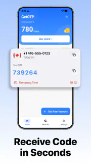 Virtual Number & SMS - GetOTP screenshot 5